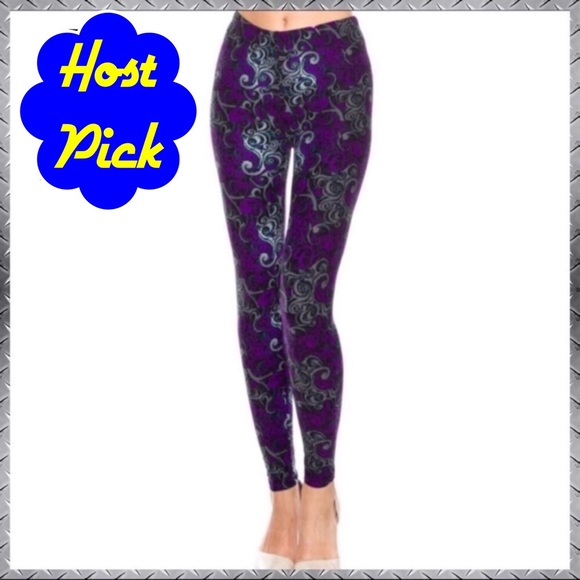 Bree Pants - 🏆HP🏆 Purple-Black-Gray- leggings